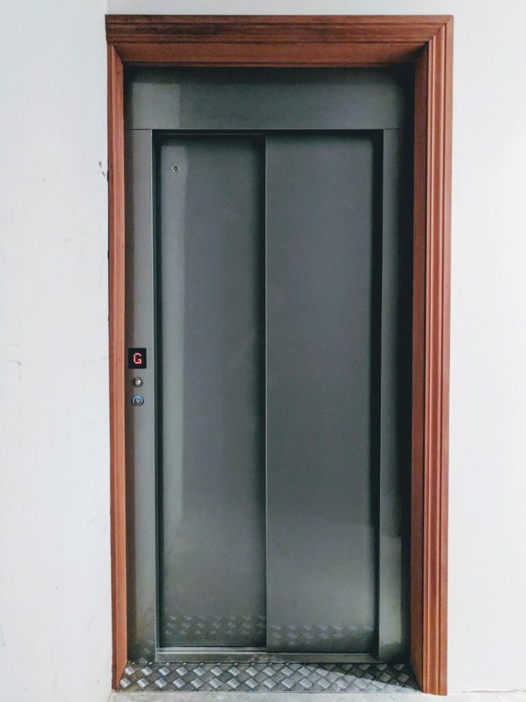 wood frame residential elevator