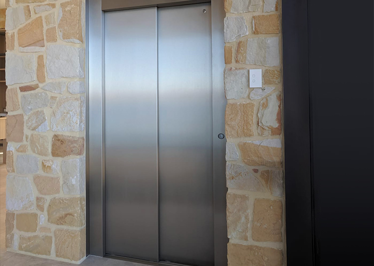 Dalkeith Residential Royal lift with stone walling