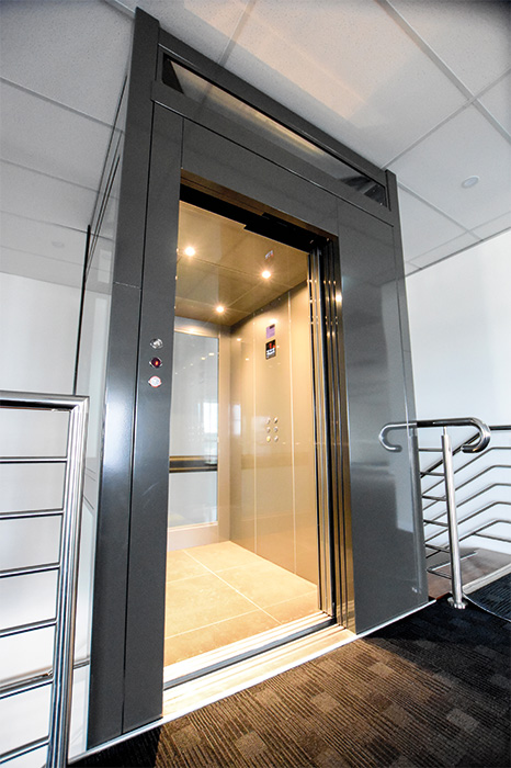 Commercial Crown Lift in Perth - west coast elevators chrome commercial lift for dda compliance