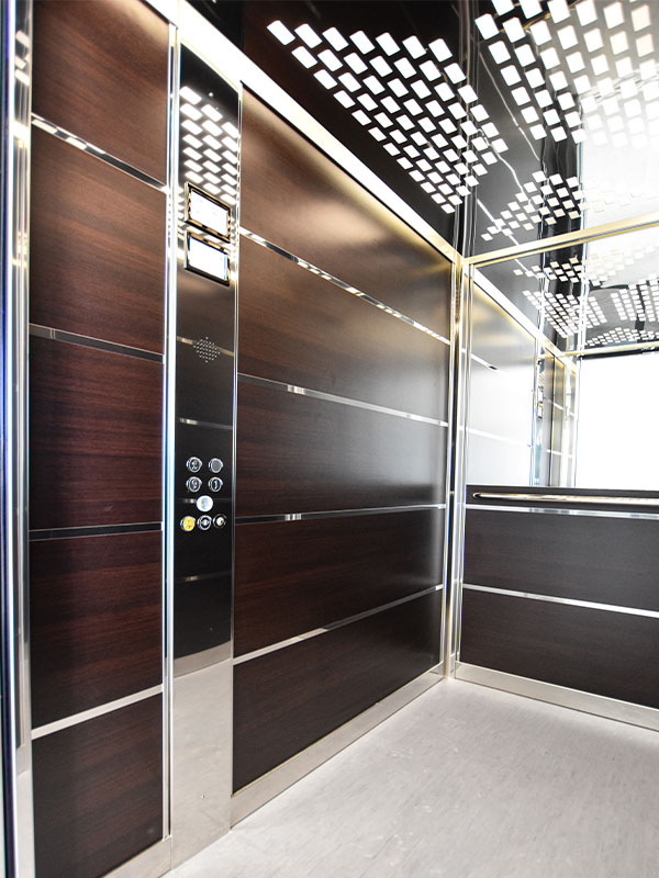 buttons and interior details inside large stretcher elevator in Banksia Grove, WA buttons and interior details inside large stretcher elevator in Banksia Grove, WA