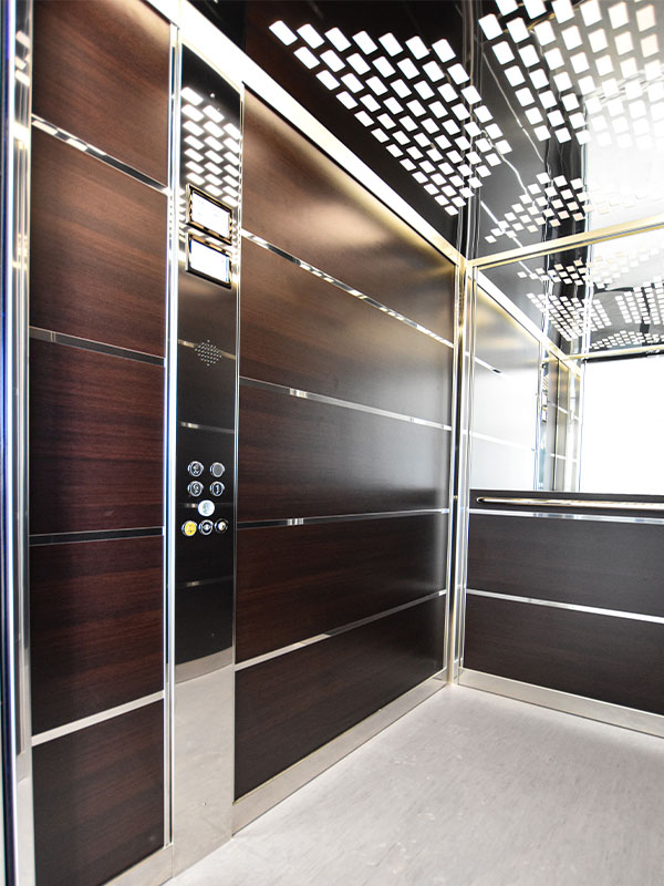 buttons and interior details inside large stretcher elevator in Banksia Grove, WA