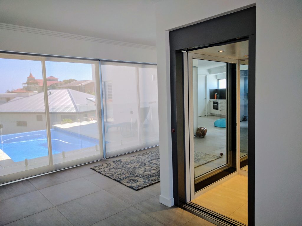 minimalist home lift design installed in Sorrento, Perth