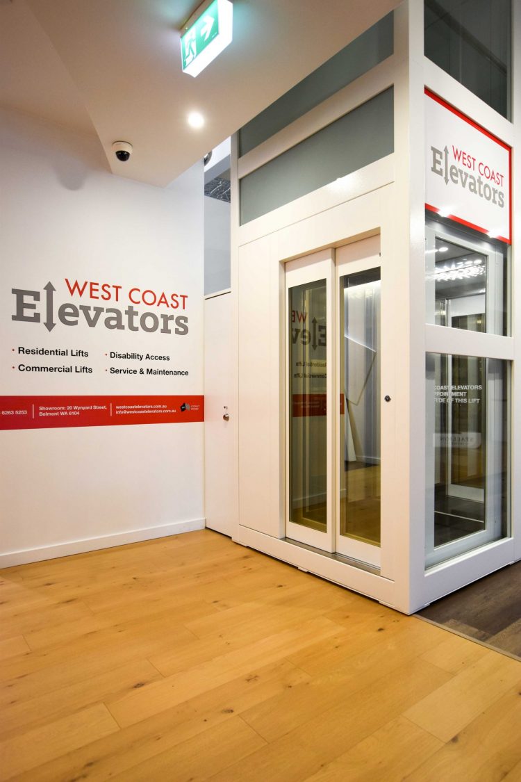 West Coast Elevators Perth Home Base Showroom - Residential Commercial Lifts