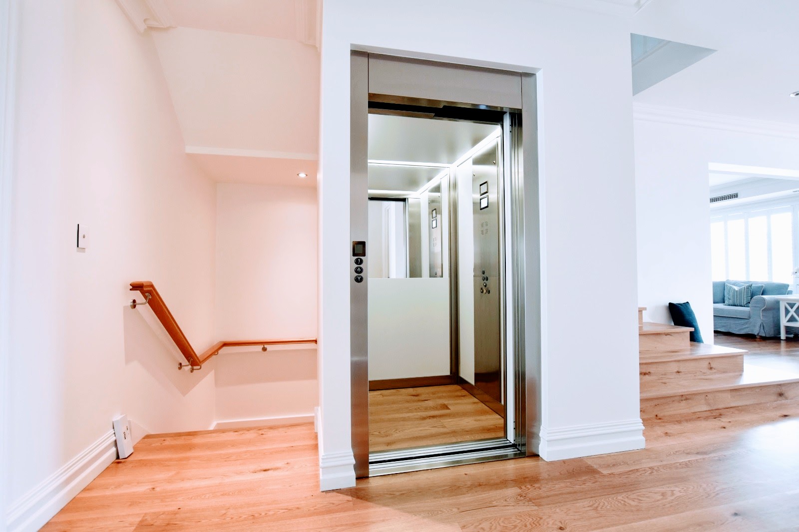 Open doors of a Jewel Lift in Dalkeith