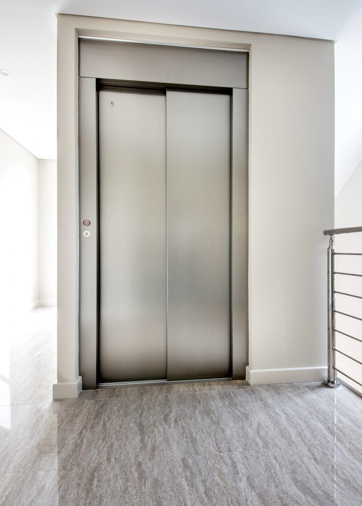 sleek stainless steel jewel home lift