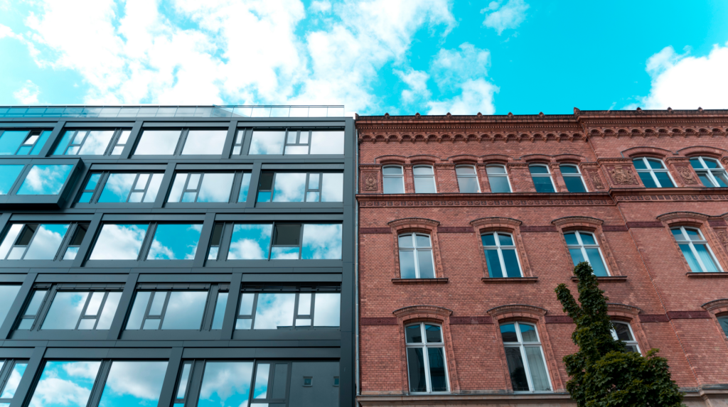 black and brown apartment buildings