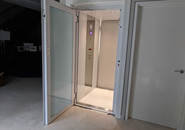 The open door of a residential Applecross lift