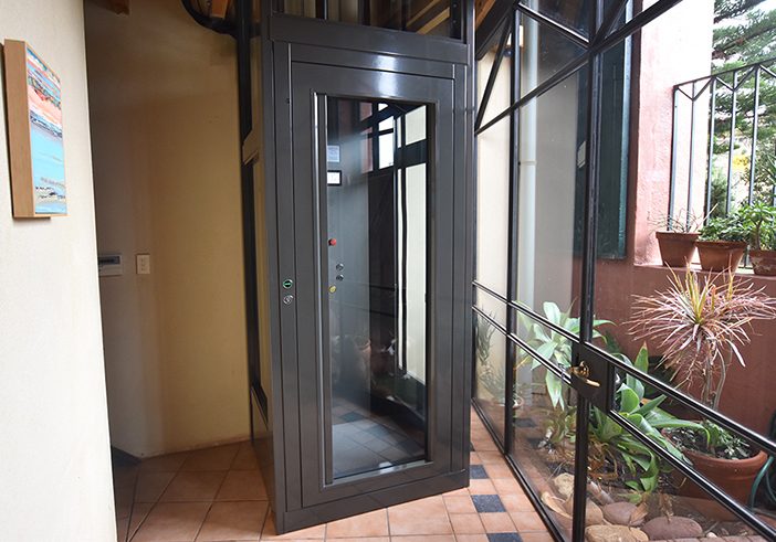 Fremantle retrofitted residential Sovereign lift with glass doors