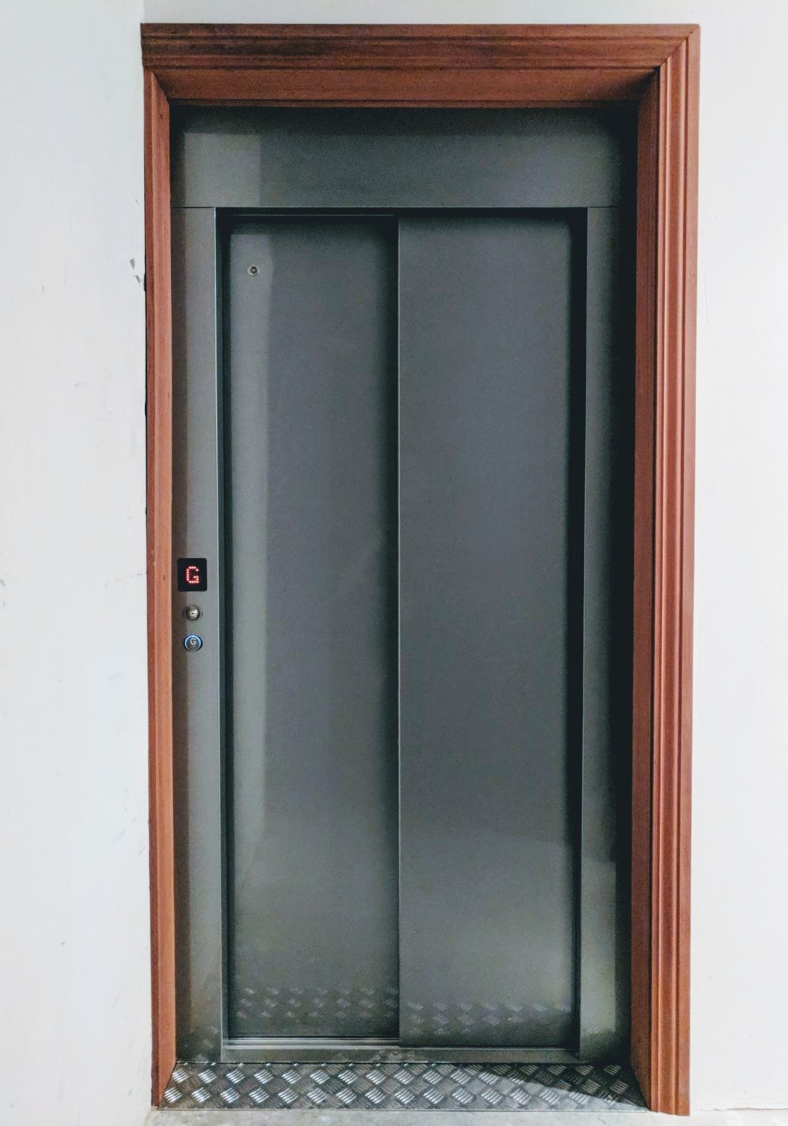 wood frame residential elevator