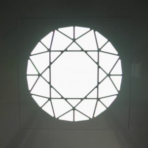 elevator ceiling with patten light.