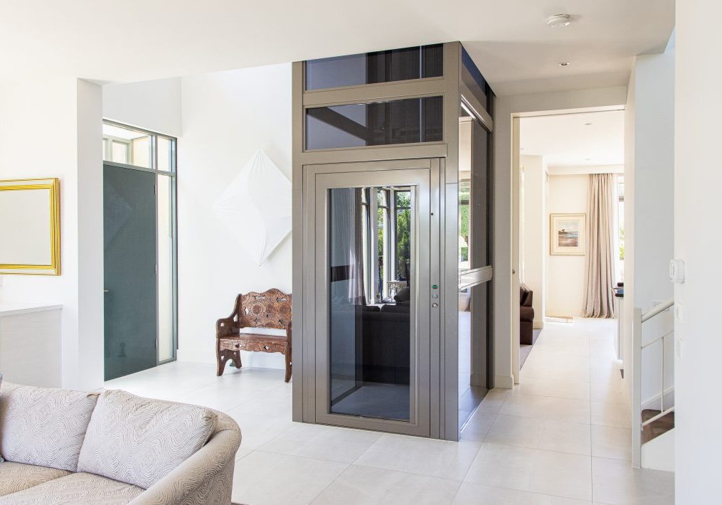 sovereign residential elevator retrofit into perth home living room