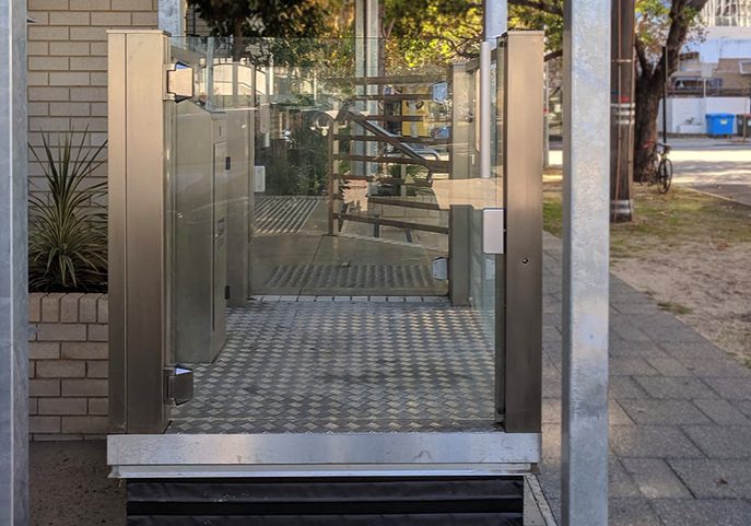 West Perth Crystal Mini Lift commercial installation