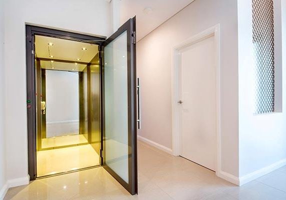 Open door of a residential yokine lift